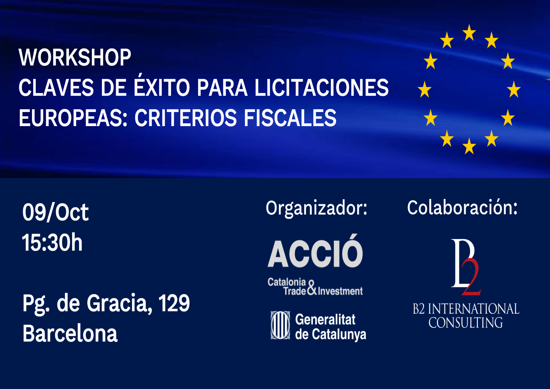 WORKSHOP – Claves de Éxito para Licitaciones Europeas: Criterios Fiscales